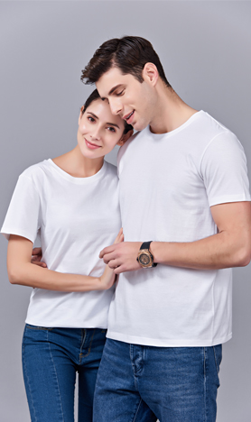 夏季白色男女同